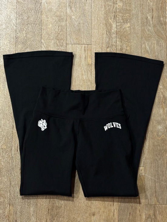 Darc Sport Pants - Darc Sport Wolves Black Flare Leggings Black Size Large